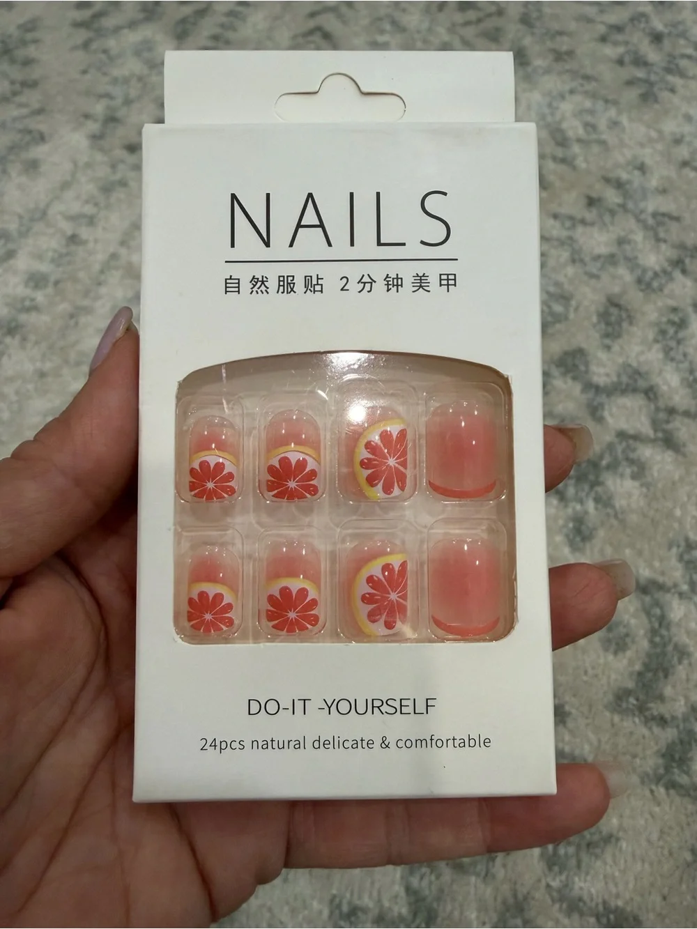 2-Pack Press-On Nails 24 Pc